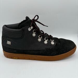 Ipath Men’s Trenchtown Shearling Skate Shoes, Men’s 11, Black w Gum Soles
